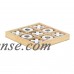 Decmode 2 x 10 inch rustic Décor mango wood and aluminum tic tac toe decorative box, off white   566922973